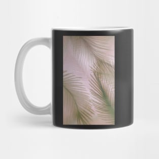 PASTEL FEATHERS PALM TROPICAL MUTED EXOTIC BEACH DESIGN Mug